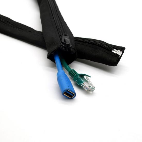 Zip up cable sleeve