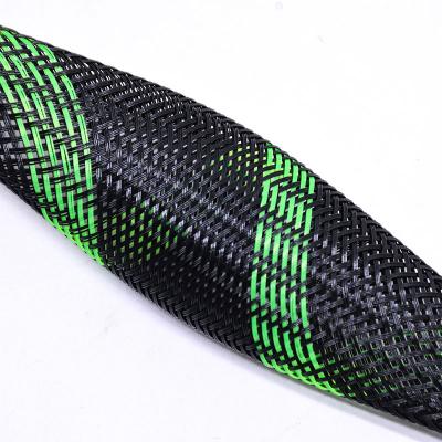 Funda de cable trenzado eléctrico retardante de llama de color