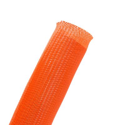 Funda trenzada de PET antimordeduras de color naranja