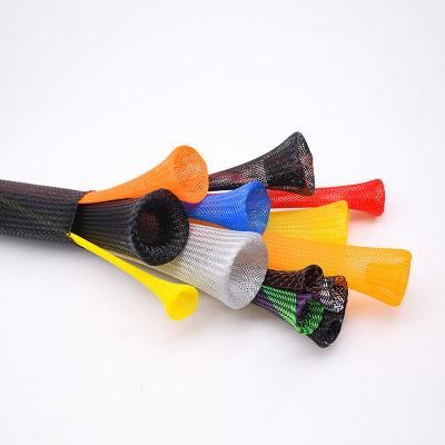 Manguito trenzado para cable eléctrico ignífugo de colores mixtos