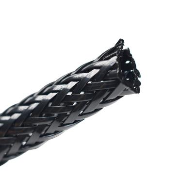 Funda trenzada de nailon de filamento plano expandible