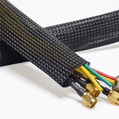 Funda trenzada expandible de PET resistente a los rayos UV