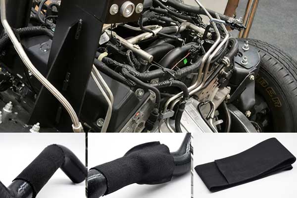 Tubo termorretráctil tejido resistente a la abrasión: protección experta para mangueras automotrices