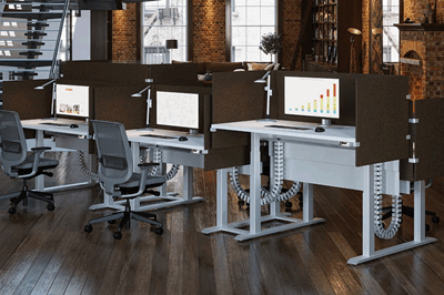  Oficina / Inicio gestión de cables de escritorio